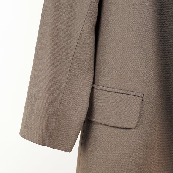 All Saints Aleida Khaki Green Oversized No-Closure Blazer - Picture 6 of 12